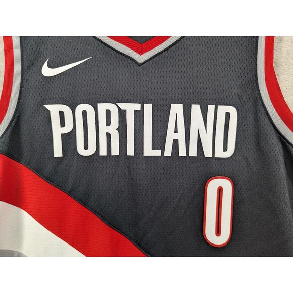 Portland Trail Blazers Damian Lillard #0 Basketball Jersey 0 Swingman NBA XXL 56 - Picture 5 of 8